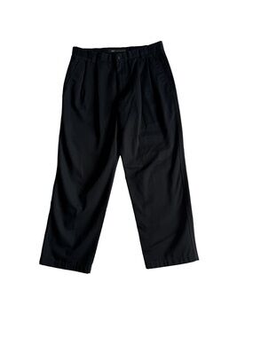 36x30 Dockers Pleated Black Cotton Trousers